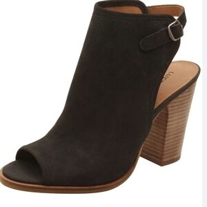 Lucky Brand Womens Lisza Ankle Leather Heels Boots shoes sz 9M